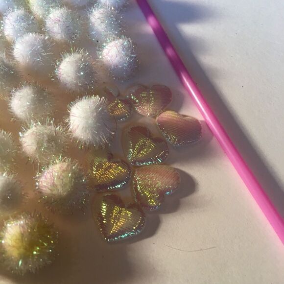 MINI POM Poms & Pink Puff Hearts Combo! - Picture 3 of 9